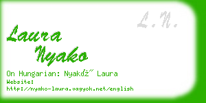 laura nyako business card